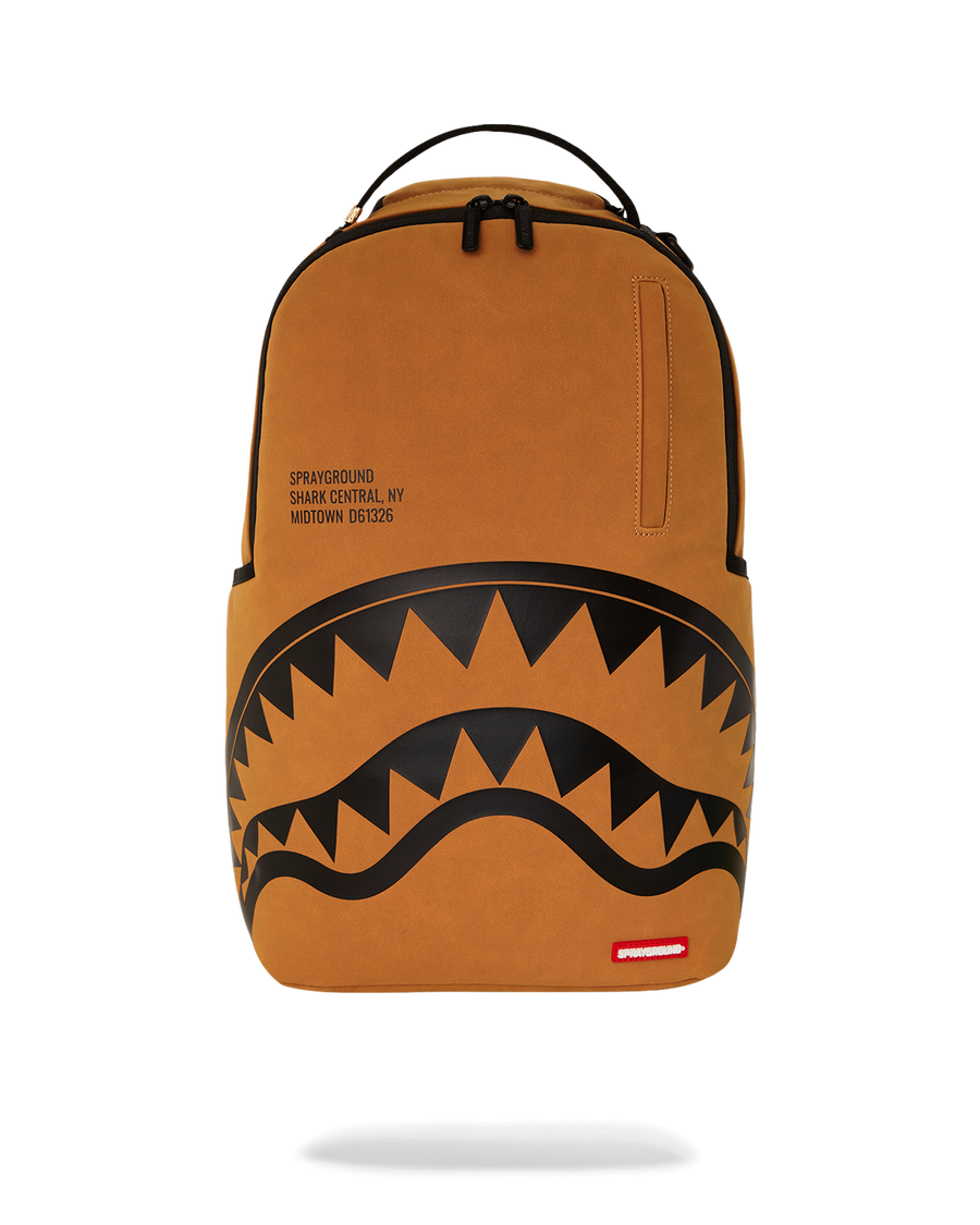 SPRAYGROUND® BACKPACK SHARK CENTRAL DLX-FAUX SUEDE BACKPACK