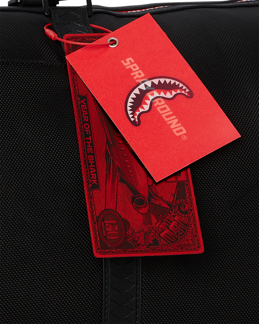 SPRAYGROUND® DUFFLE PRINTED ZIPPER SHARK DUFFLE