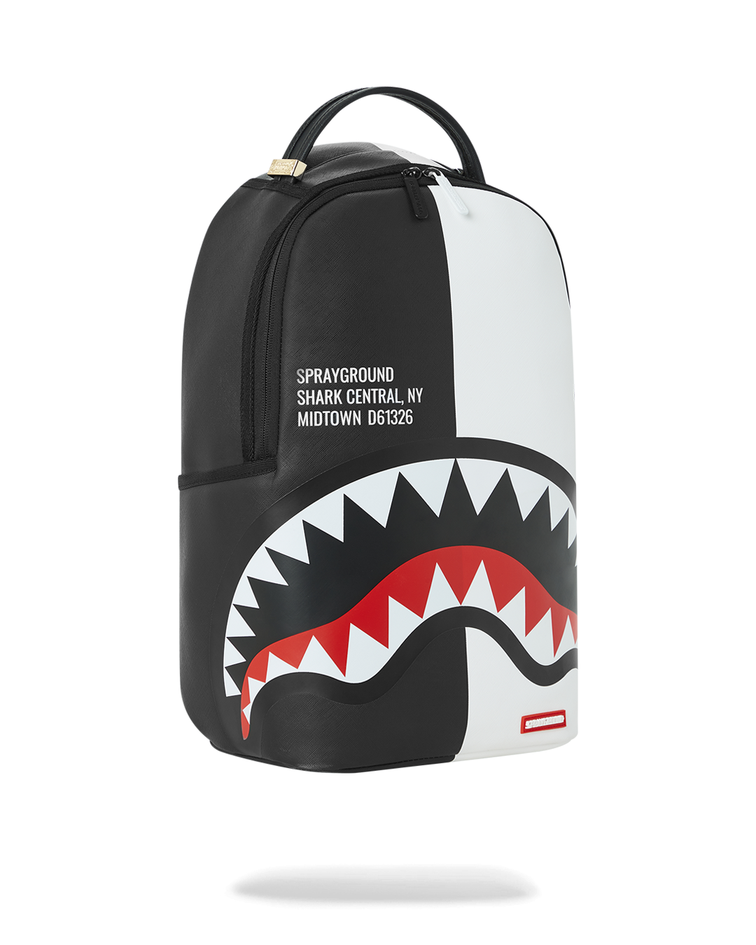 SPRAYGROUND® BACKPACK SHARK CENTRAL SPLIT BACKPACK BLK/WHT (DLXV)