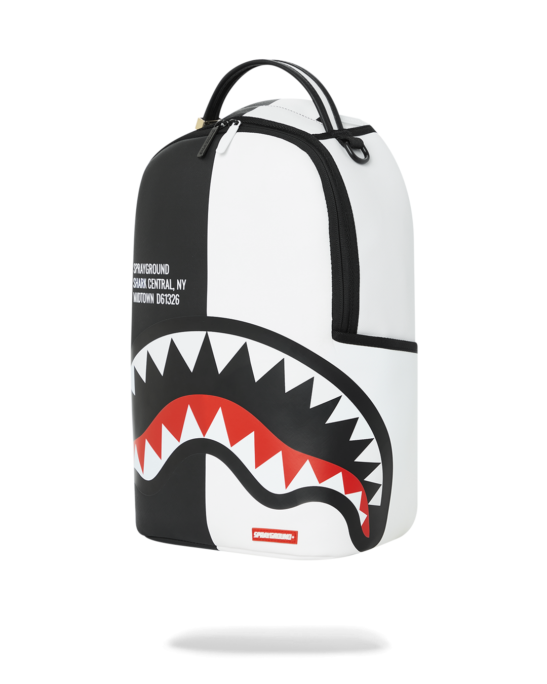 SPRAYGROUND® BACKPACK SHARK CENTRAL SPLIT BACKPACK BLK/WHT (DLXV)