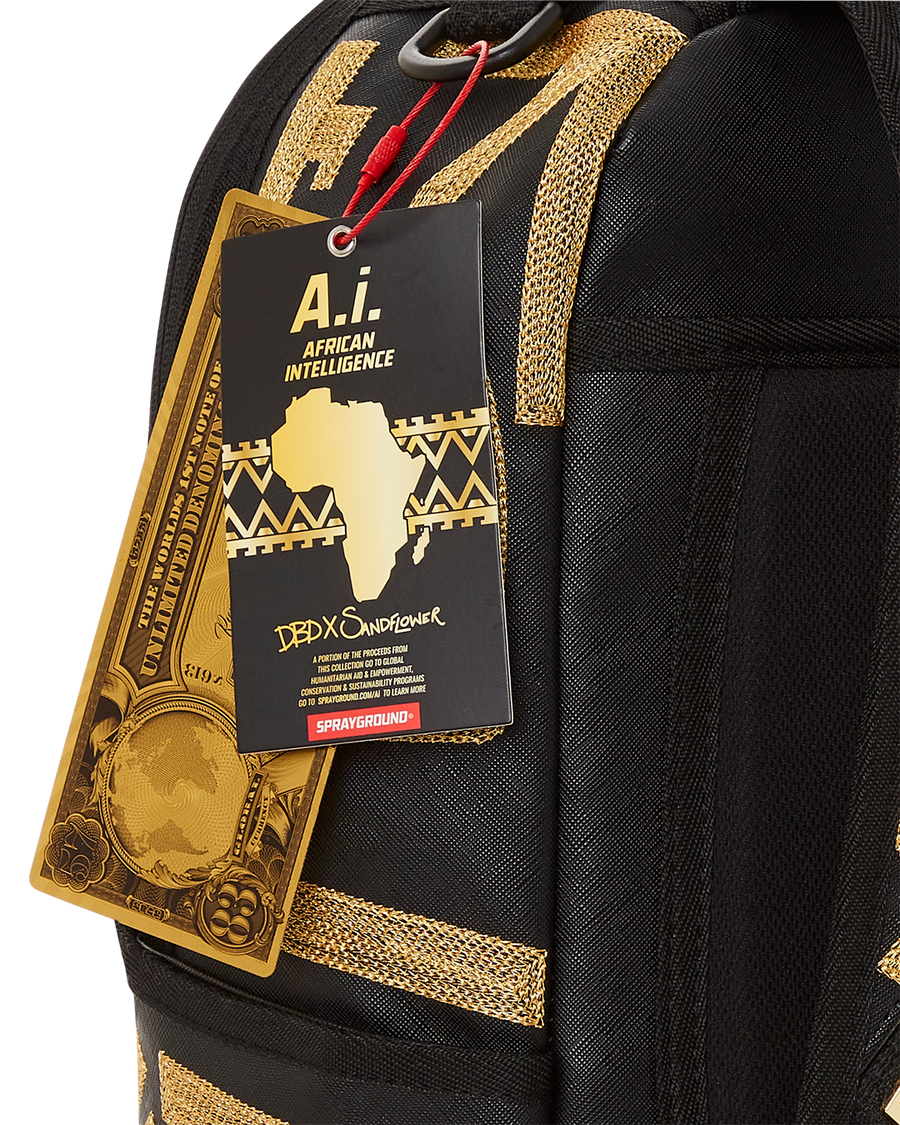 SPRAYGROUND® BACKPACK A.I.8 AFRICAN INTELLIGENCE PATH TO THE FUTURE II BACKPACK (DLXV)