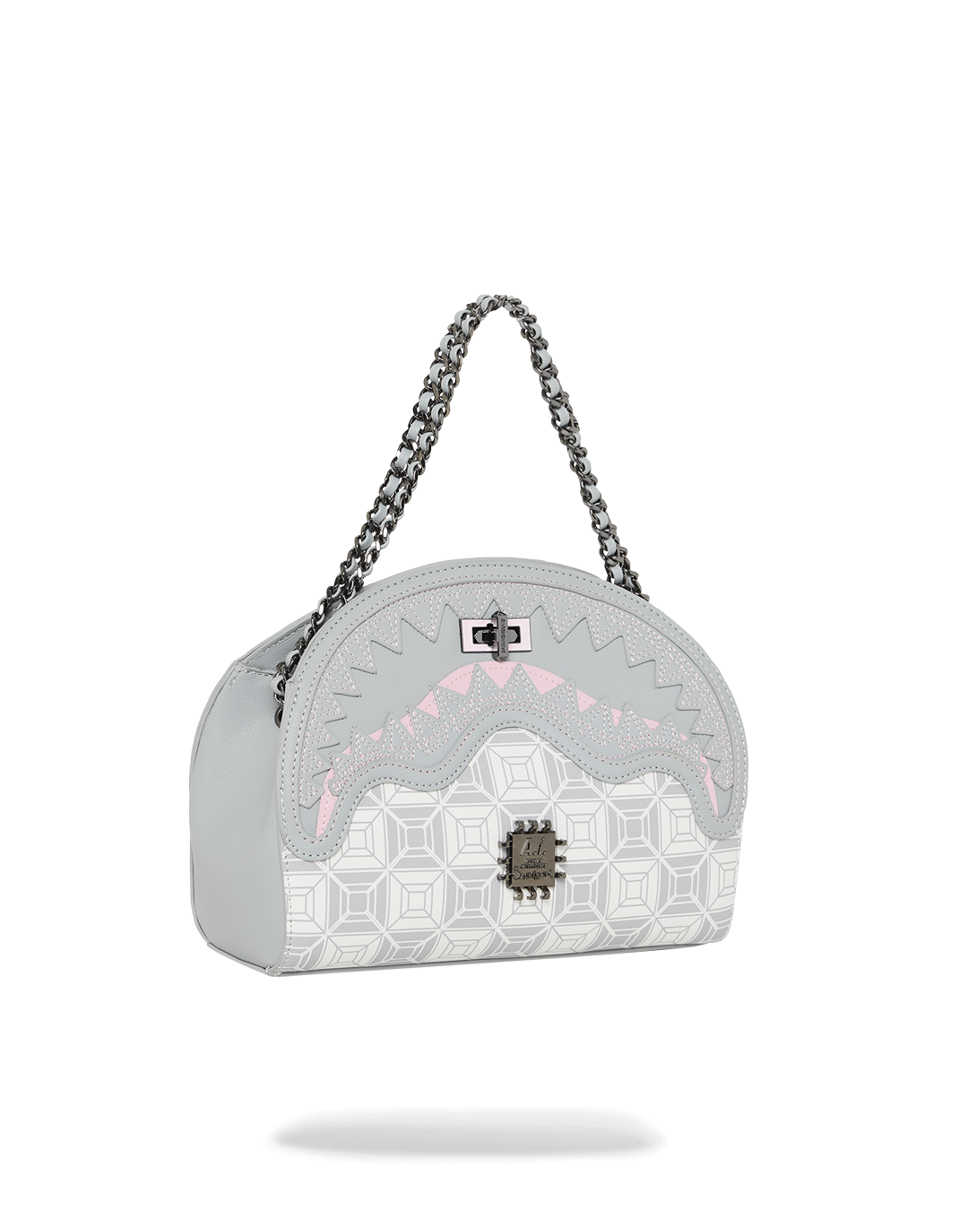 SPRAYGROUND® HANDBAG A.I.8 AFRICAN INTELLIGENCE BOOKED & BUSY SHARK HANDBAG