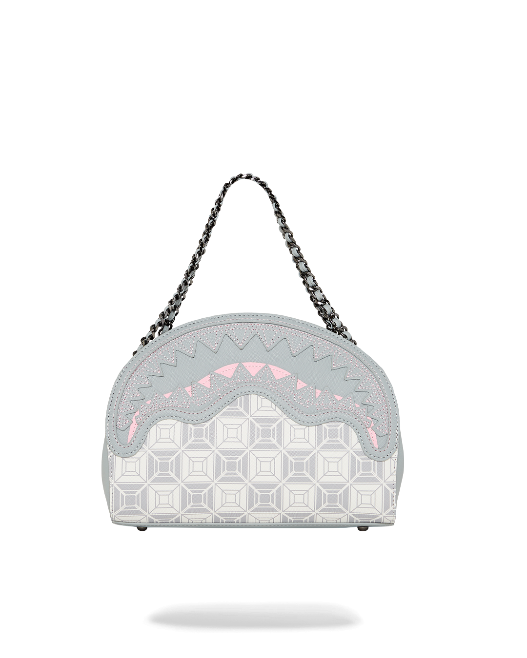 SPRAYGROUND® HANDBAG A.I.8 AFRICAN INTELLIGENCE BOOKED & BUSY SHARK HANDBAG