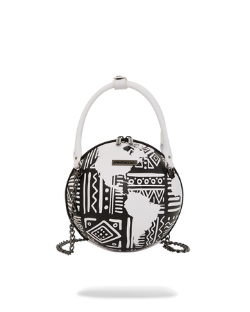 SPRAYGROUND® HANDBAG A.I.8 AFRICAN INTELLIGENCE - ORIGIN STORY GLOBE BAG