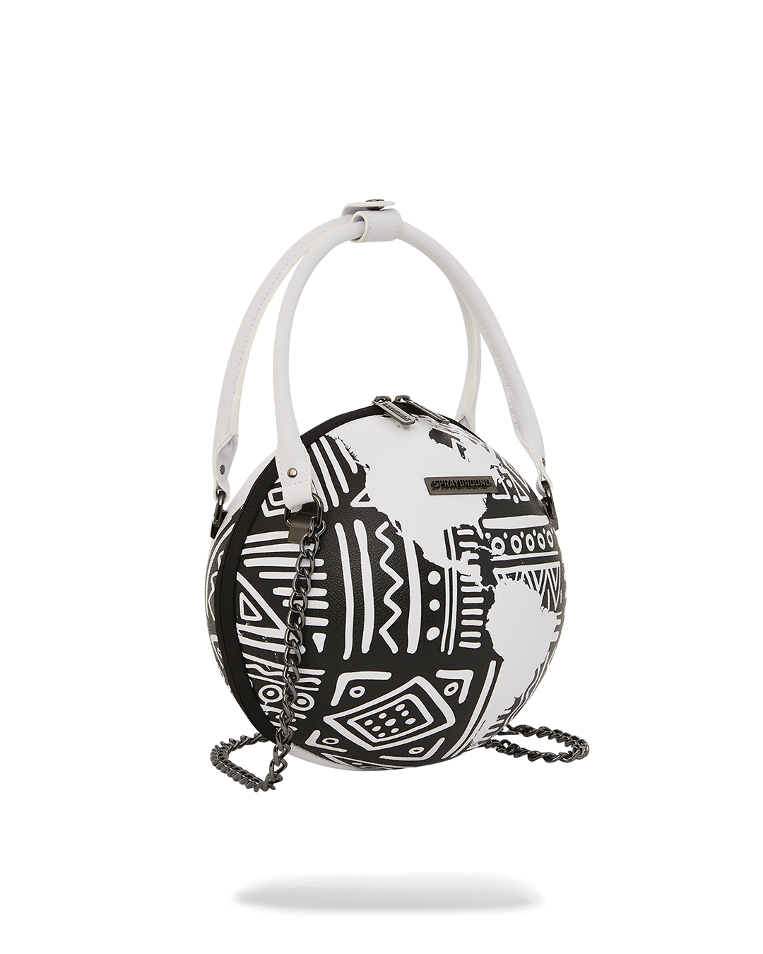 SPRAYGROUND® HANDBAG A.I.8 AFRICAN INTELLIGENCE - ORIGIN STORY GLOBE BAG