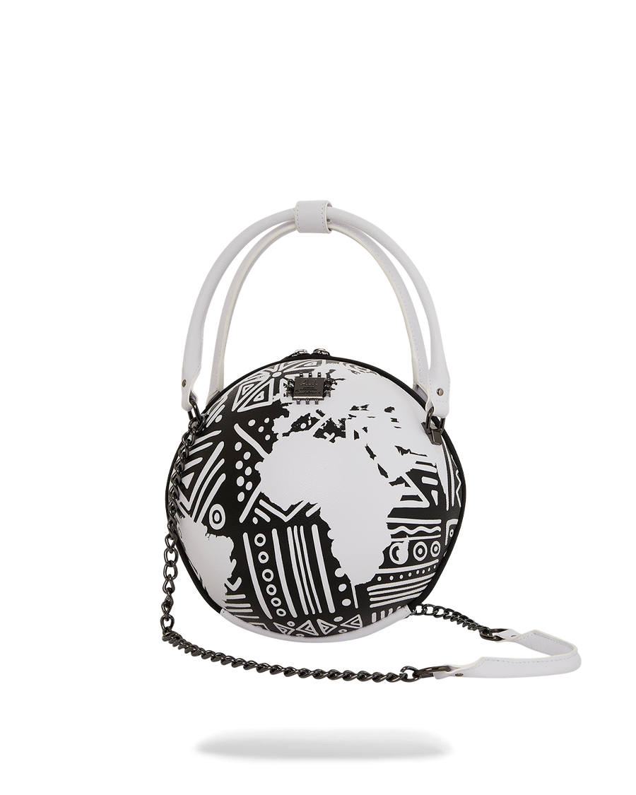 SPRAYGROUND® HANDBAG A.I.8 AFRICAN INTELLIGENCE - ORIGIN STORY GLOBE BAG