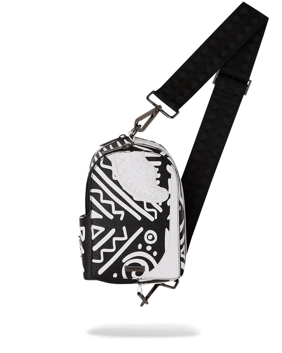 SPRAYGROUND® SLING A.I.8 AFRICAN INTELLIGENCE - ORIGIN STORY BACKPACK SLING