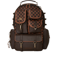 SPRAYGROUND® BACKPACK SPECIAL OPS BROWN CHECKERED BACKPACK (DLXV)