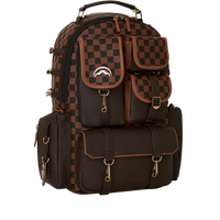 SPRAYGROUND® BACKPACK SPECIAL OPS BROWN CHECKERED BACKPACK (DLXV)