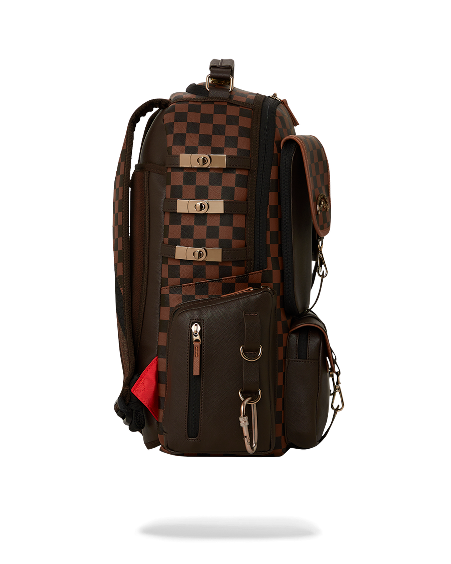 SPRAYGROUND® BACKPACK SPECIAL OPS BROWN CHECKERED BACKPACK (DLXV)