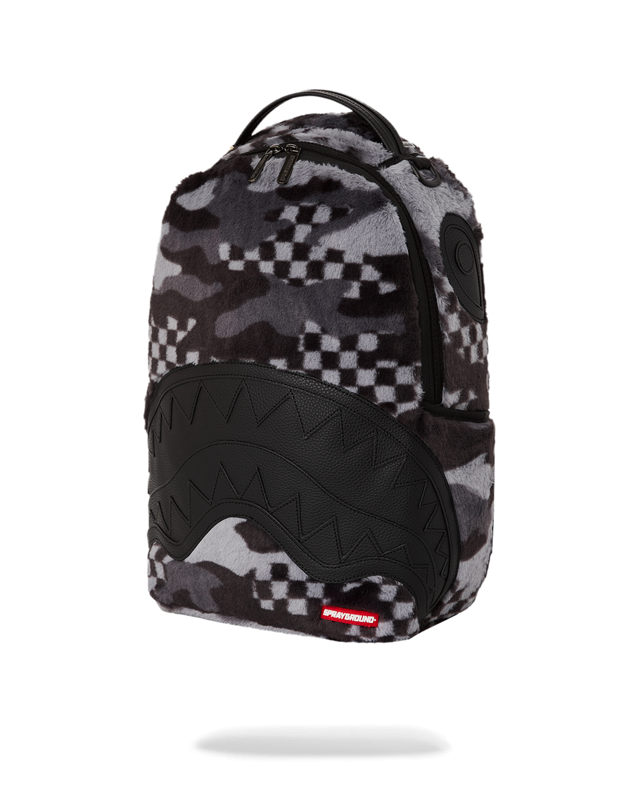 SPRAYGROUND® BACKPACK BLACK 3AM FURR BACKPACK