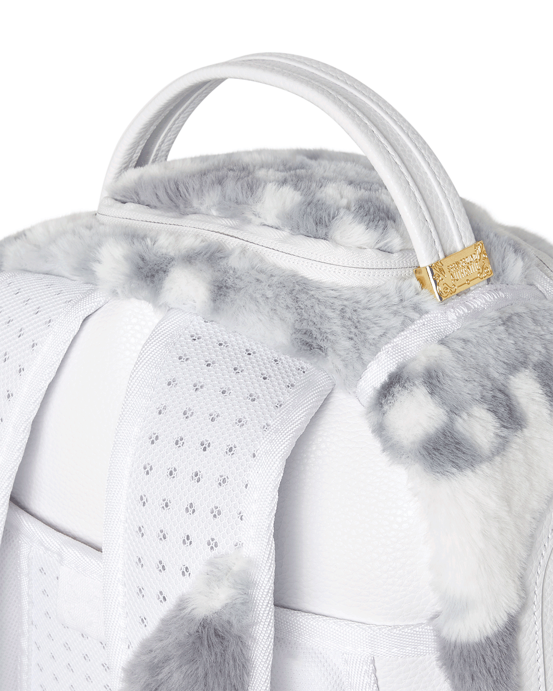 SPRAYGROUND® BACKPACK WHITE 3AM FURR BACKPACK