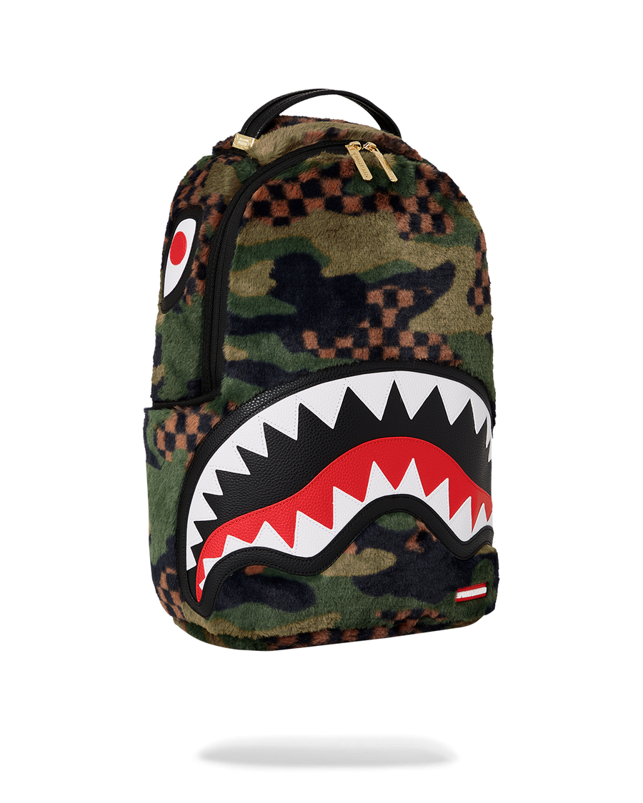 SPRAYGROUND® BACKPACK 3AM GREEN FURR BACKPACK