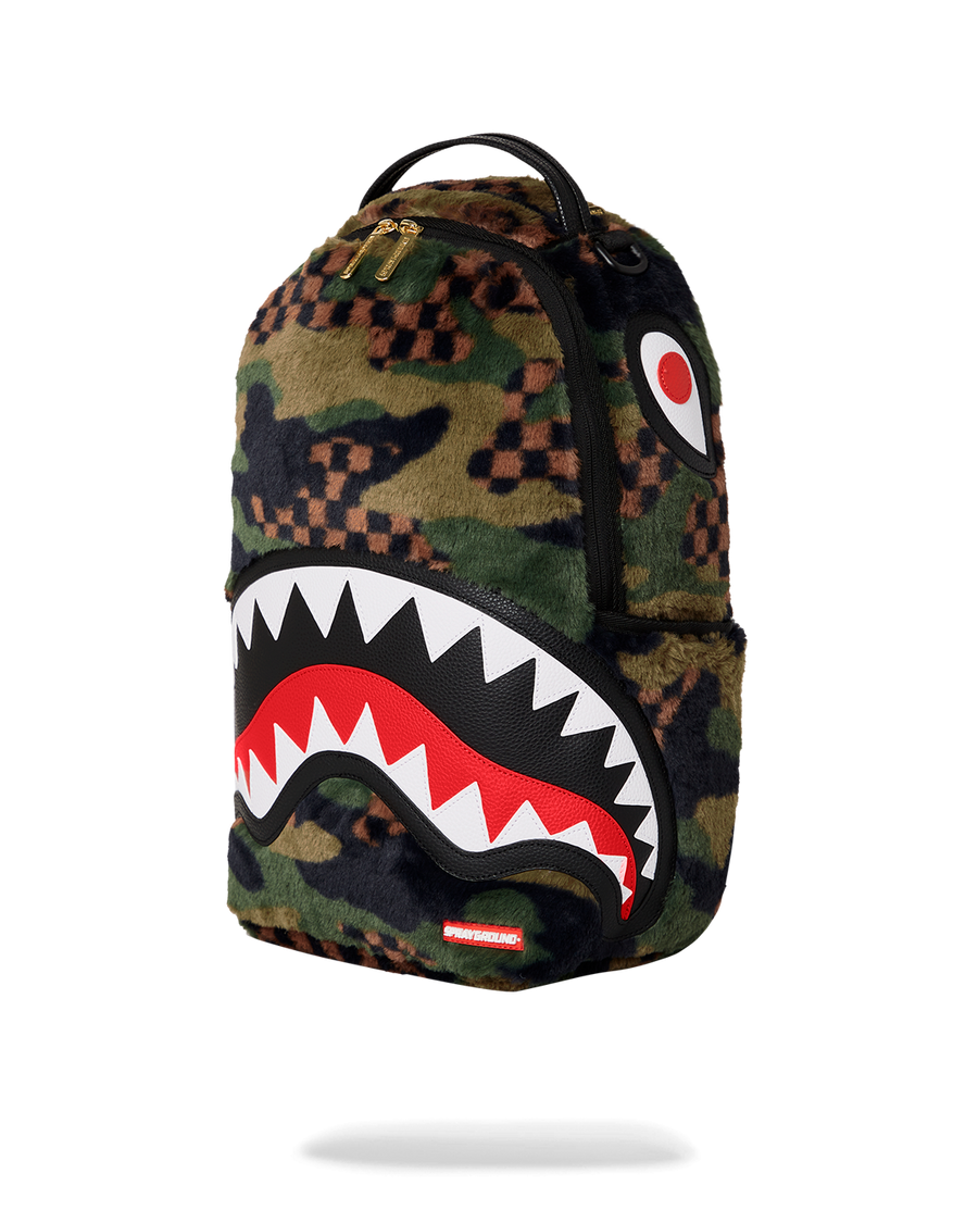 SPRAYGROUND® BACKPACK 3AM GREEN FURR BACKPACK