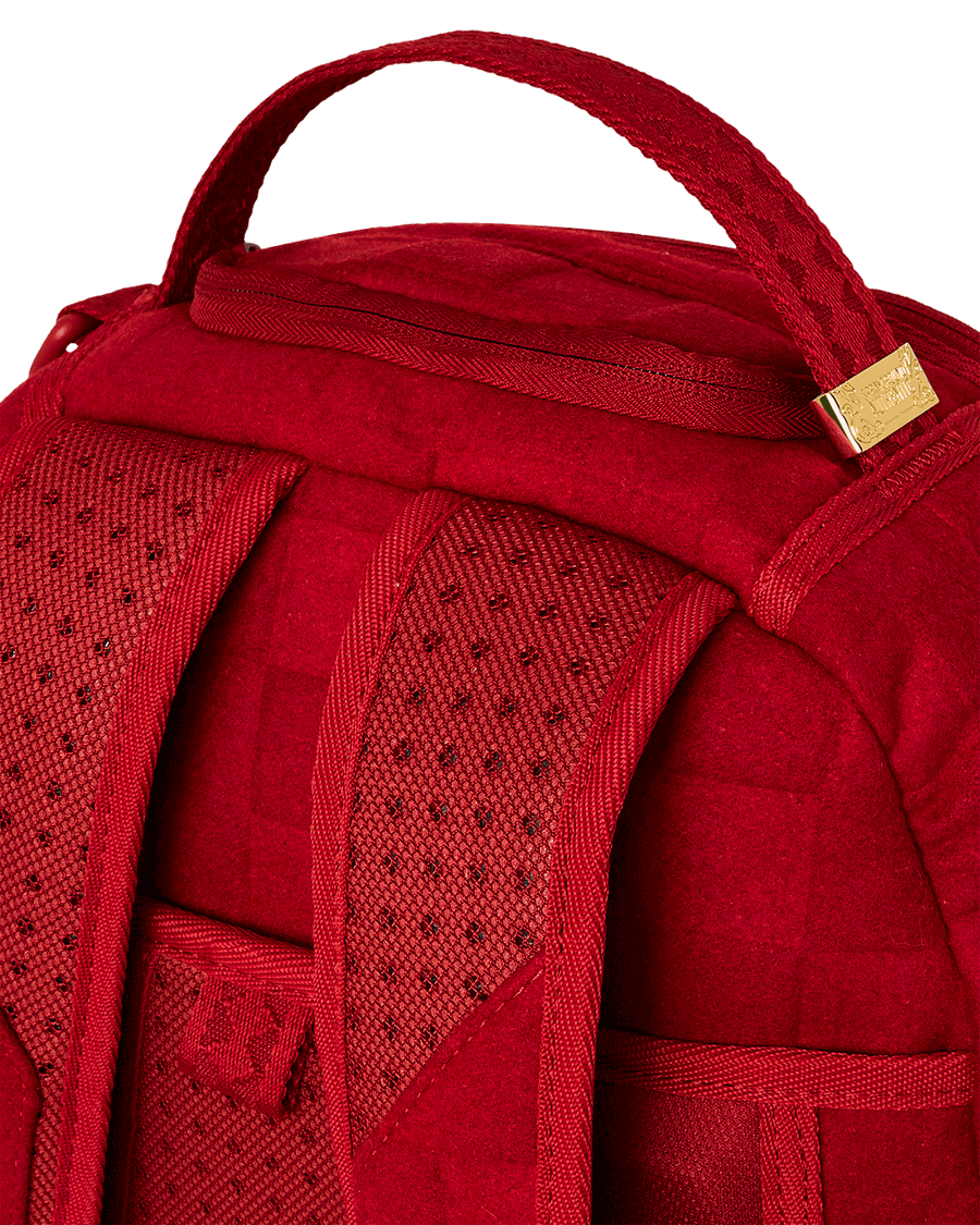 SPRAYGROUND® BACKPACK RED CHECKERED FLOCK BACKPACK