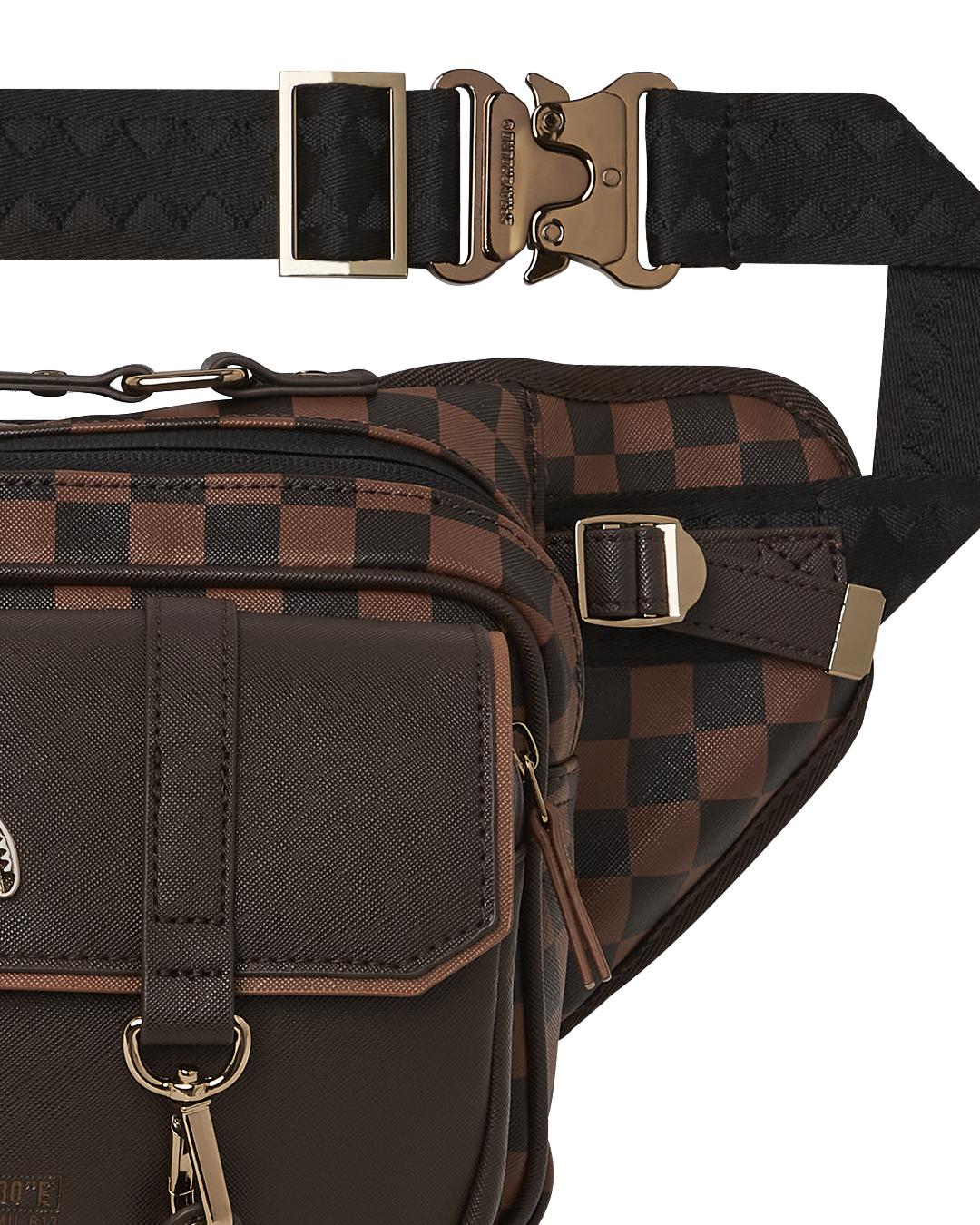 SPRAYGROUND® CROSS BODY SPECIAL OPS BROWN CHECKERED CARGO CROSSBODY