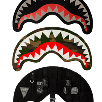 SPRAYGROUND® BACKPACK VELCRO SHARK - 3 INTERCHANGEABLE SHARKS BACKPACK (DLXV)