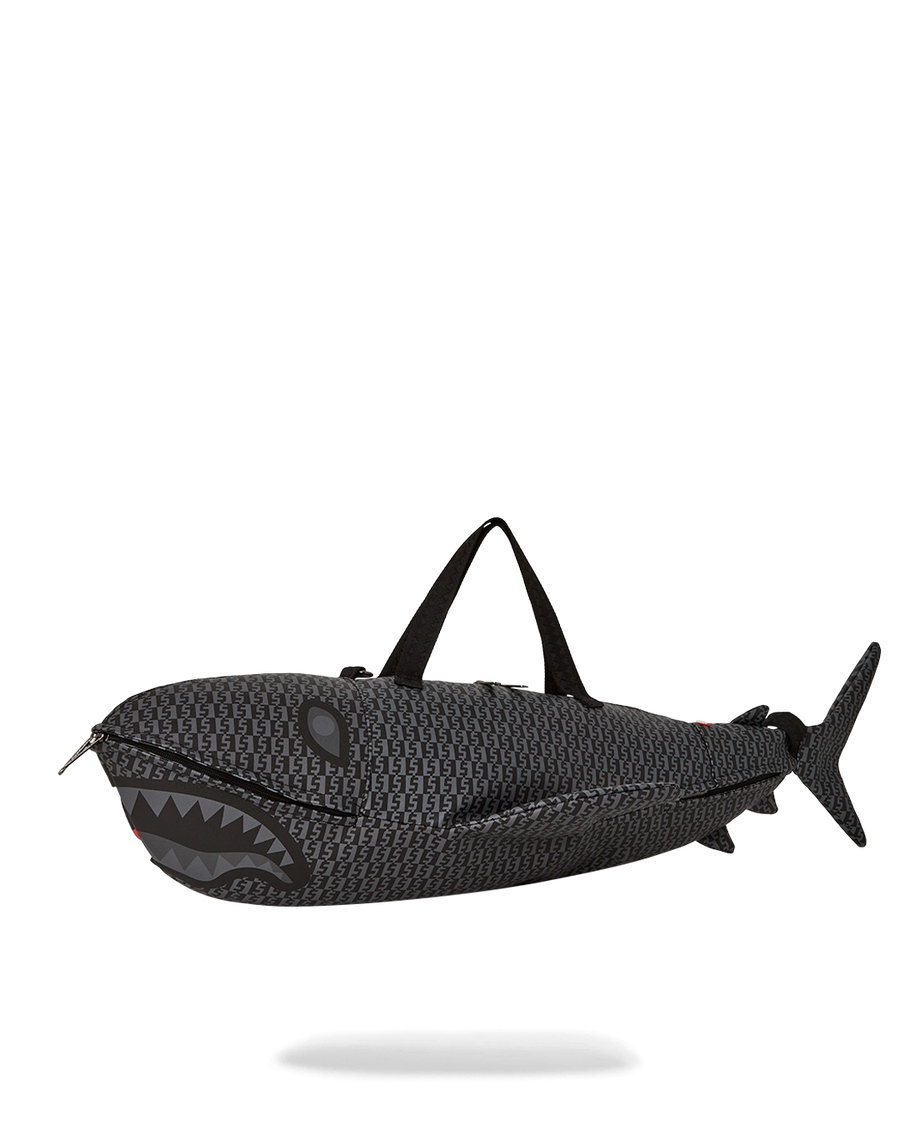 SPRAYGROUND® DUFFLE SHARKFINITY STEALTH PILOT SHARK SHAPE DUFFLE