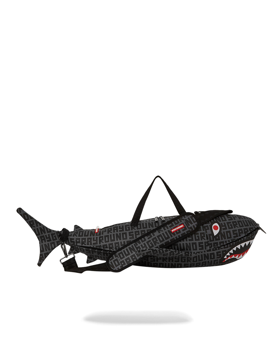 SPRAYGROUND® DUFFLE SHARKFINITY STEALTH PILOT SHARK SHAPE DUFFLE