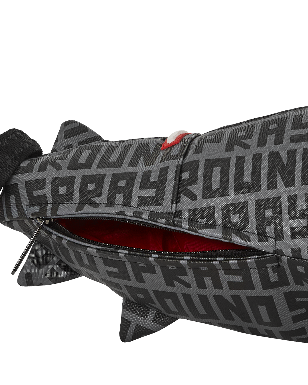 Sprayground shark shaped duffle bag on sale