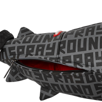 SPRAYGROUND® DUFFLE SHARKFINITY STEALTH PILOT SHARK SHAPE DUFFLE