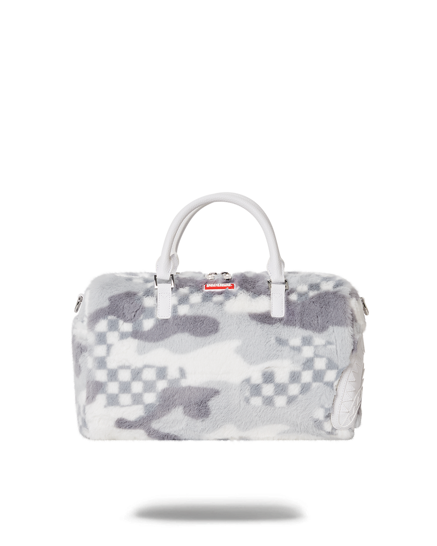 SPRAYGROUND® DUFFLE WHITE 3AM FURR MINI DUFFLE