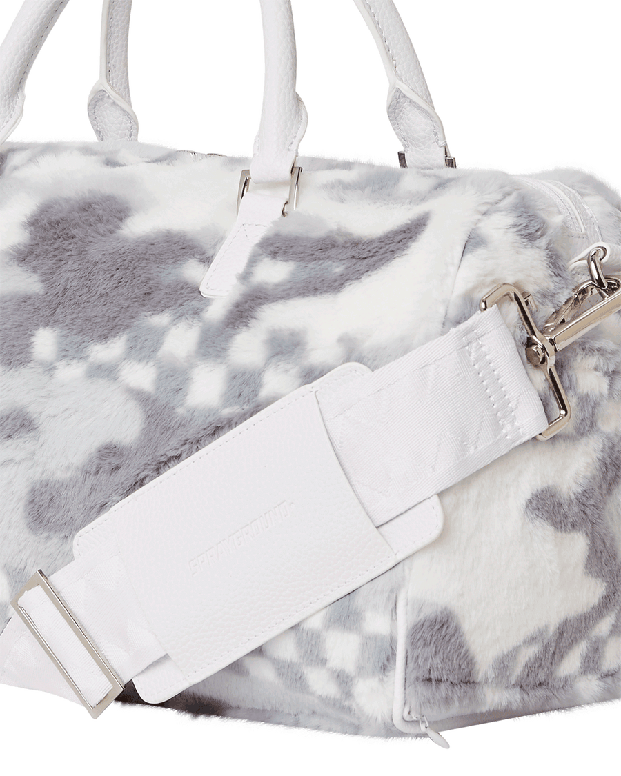 SPRAYGROUND® DUFFLE WHITE 3AM FURR MINI DUFFLE