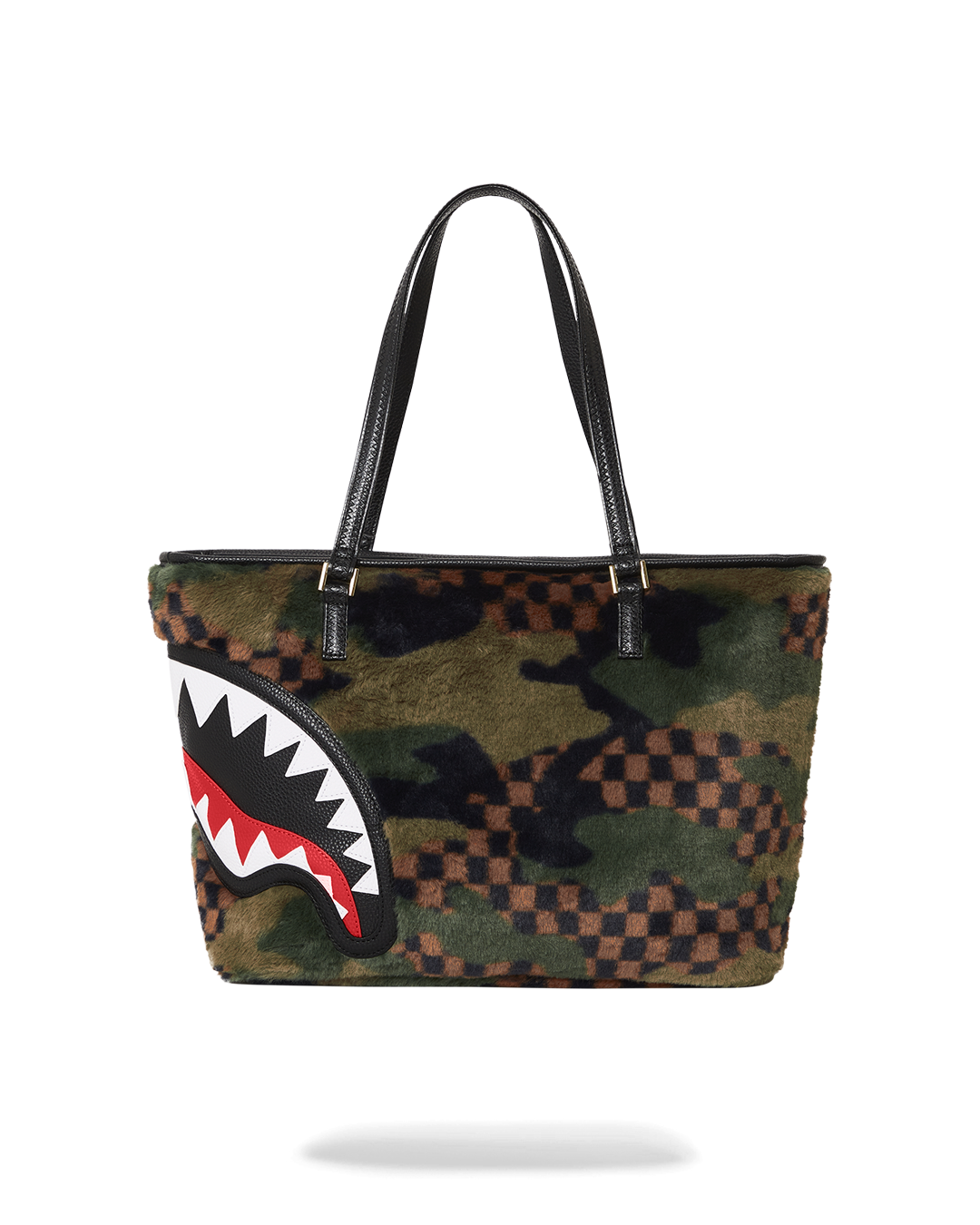 SPRAYGROUND® TOTE 3AM GREEN FURR TOTE